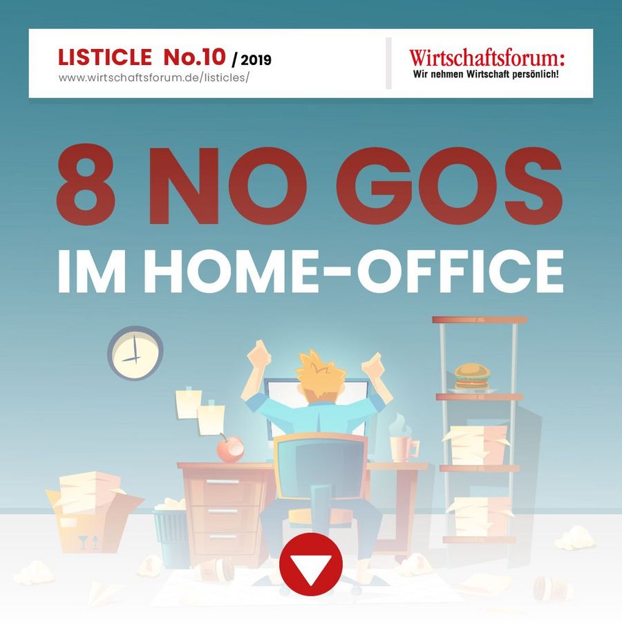 8 No-Gos im Home-Office