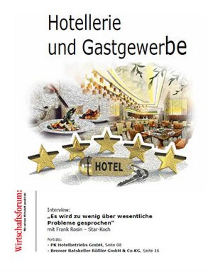 Wirtschaftsforum - Hotellerie und Gastgewerbe