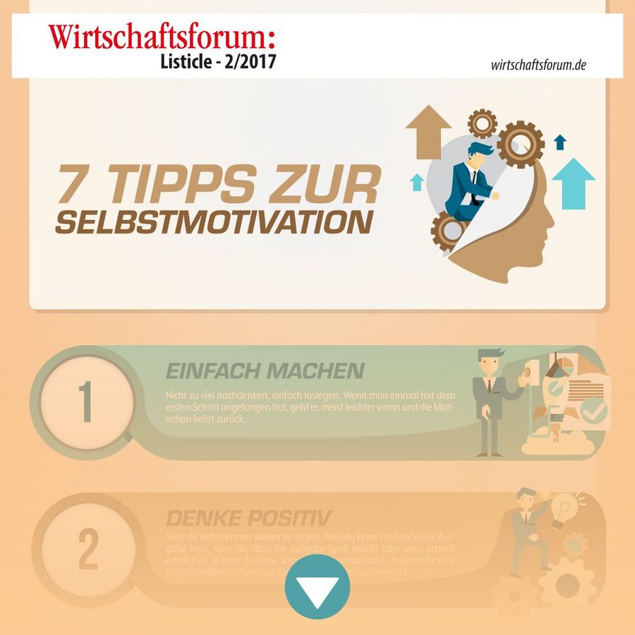 Listicle 2/2017 - 7 Tipps zur Selbstmotivation