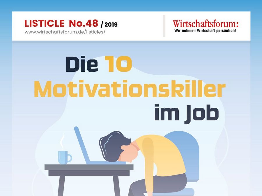 Die 10 Motivationskiller im Job