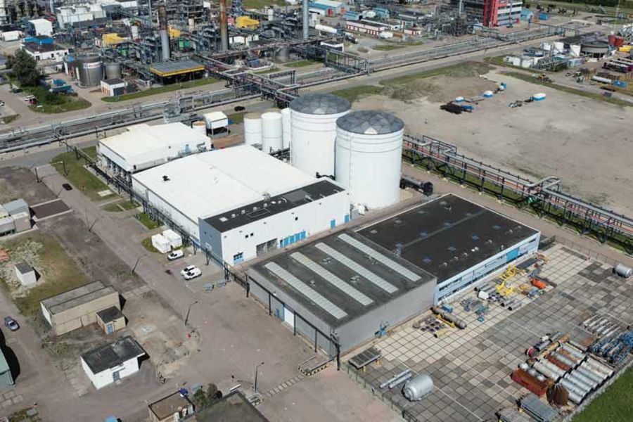 Evides Industriewater Deutschland Zentrale VE-Wasseraufbereitungsanlage im Rotterdamer Hafen
