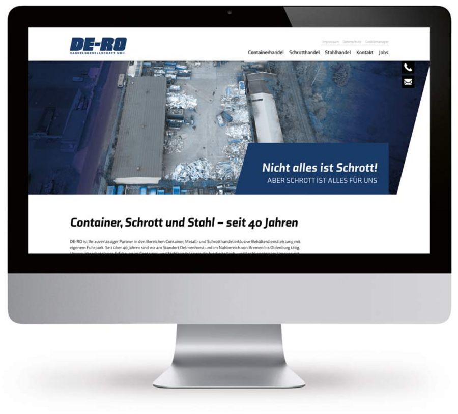 Die neue DE-RO Website Die neue DE-RO Website