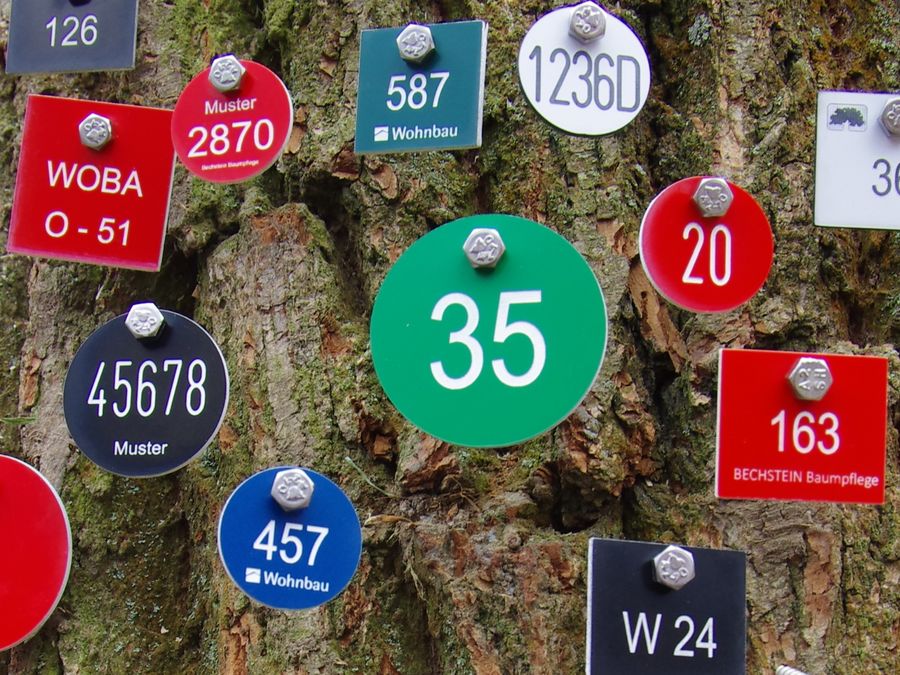 Baumnummern, Sämtl. Dienstleistung rund um den Baum