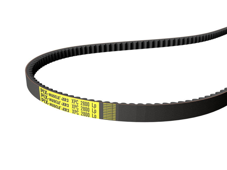 PIX-Muscle®-XR3: Wartungsfreie Keilriemen, flankenoffen, formgezahnt