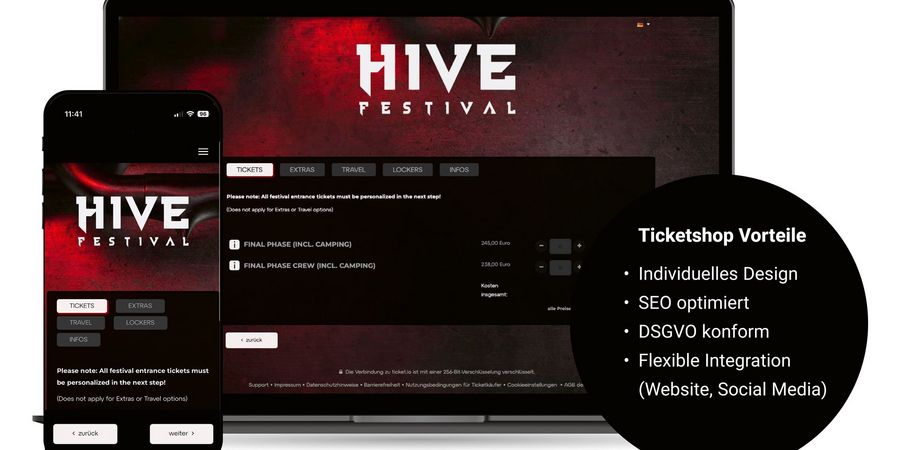 ticket i/O GmbH Hive Festivals ticket i/O GmbH Hive Festivals
